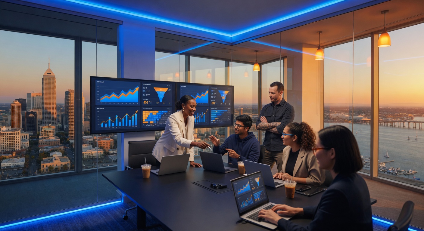 Local Blitz marketing team collaborating in a modern office
